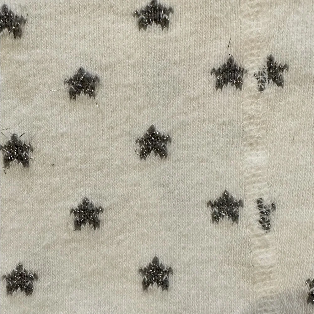 Primary Silver Star White Tights, Size 18-24 M, MSRP $10